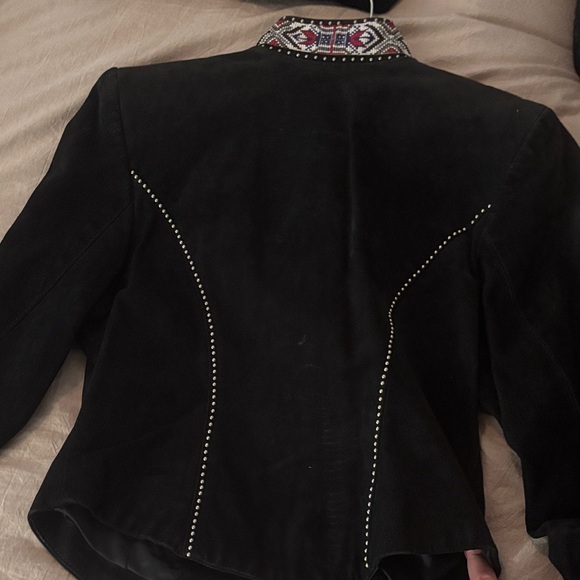 Tony Lama Black Studded Women's Blazer - Picture 6 of 6